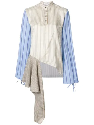 J.W.Anderson asymmetrische blouse met ruches - Veelkleurig