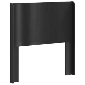 vidaXL Cabecero Negro Madera De Ingenier&iacute;a Vidaxl