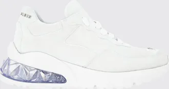 Philipp Plein Sneakers basse in pelle e suede con logo posteriore a contrasto