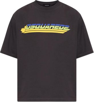 Dsquared2 Logo T-shirt - Heren - T-shirts - Grijs - L - Katoen - Tops
