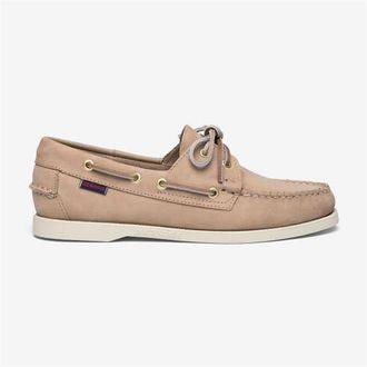 Sebago Portland Nubuck Womans Boat Shoes in Beige Camel at Nordstrom, Size 12.5