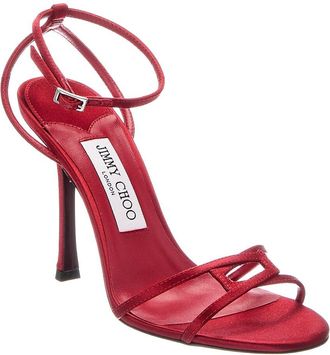 Jimmy Choo London Leo 100 Satin Sandal