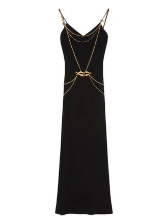 Pucci Maxi-jurk met ketting - Zwart