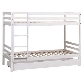 Happy Garden Happy Garden - Litera Infantil 190x90 Cm Blanca Con Cajones Ambre