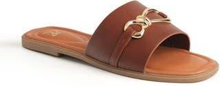New York & Company Rayla Bit Slide Sandal in Cognac at Nordstrom Rack, Size 6.5