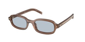 Prada PR D06SF Asian Fit 28I30W Womens Sunglasses Brown Size 52
