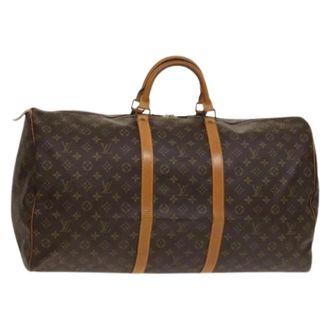 Louis Vuitton Pre-owned Weekend Bags, female, Brown, Size: ONE SIZE Pre-owned Keepall 60 Boston Bag