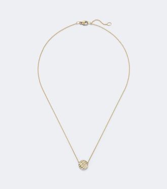David Yurman Collar con colgante Sculpted Cable de oro de 18 ct con diamantes