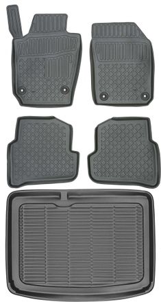 OEM Juego De Alfombrillas Para Coche Y Maletero Para Skoda Fabia Iii Hatchback A Partir De 2015