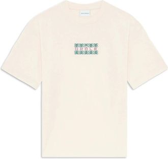 Dr&ocirc;le de Monsieur Ornements T-Shirt - Heren - Tops - Beige - Maat: S Katoen