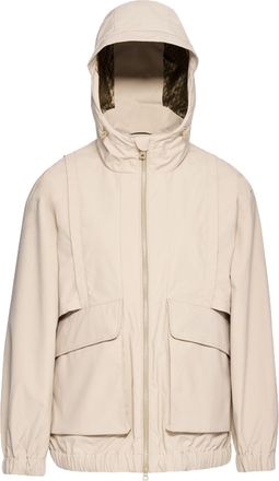 Geox Iridea Hooded Light Beige Flap Jacket