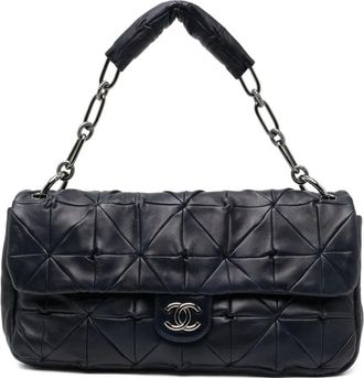 Chanel Borsa a spalla Jumbo Classic Flap - Blu