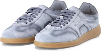 Santoni Sneakers - Heren - Sneakers - Blauw - 41 EU - Leer - Schoenen
