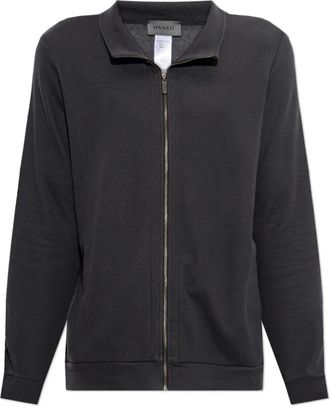 Hanro Hoodies & sweatvesten, Heren, Grijs, M, Katoen, Travelwear Zip Jacket
