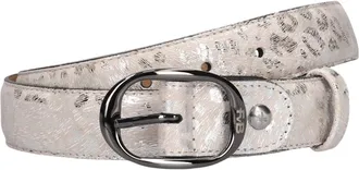 Floris Van Bommel Dames, Accessoires, Grijs, Maat: 95 CM Leer