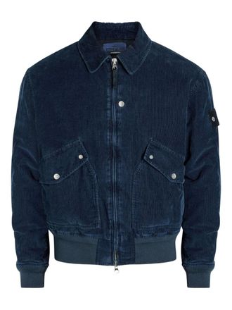 Stone Island corduroy zip jacket - Blauw