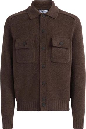 Gran Sasso C&aacute;rdigan - Knitwear - Hombre - Marr&oacute;n - 2XL