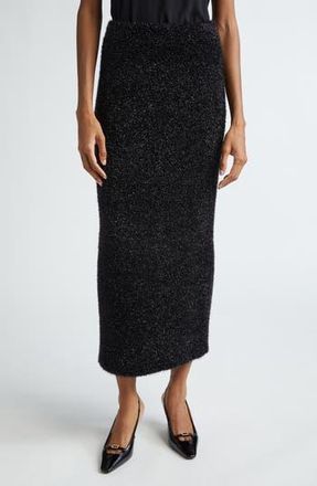 Lela Rose Tinsel Sweater Skirt in Black at Nordstrom Rack, Size Small