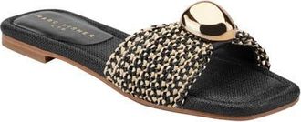 Marc Fisher Nalena Slide Sandal in Black Multi at Nordstrom, Size 5.5