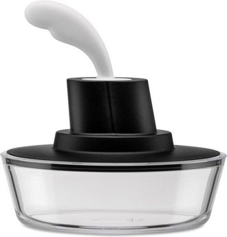Alessi a di ASG13 b - Ship Shape Magnete, Resina Termoplastica, con spatola in acciaio inossidabile 18/10, Nero/bianco