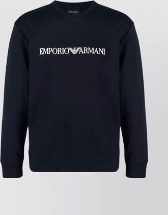 Emporio Armani logo-print crew-neck sweatshirt