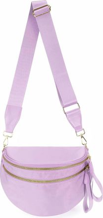 Generic Crossbody Bag for Women and Girls Bum Handbag, Durable Strap Roomy Versatile Mom-Friendly Diaper Bag with Different Pockets (Purple)