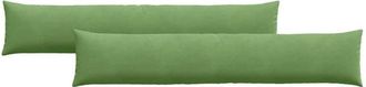 vidaXL Sofa Pillows 2 pcs Light green 200 x 40 cm Corduroy Fabric vidaXL