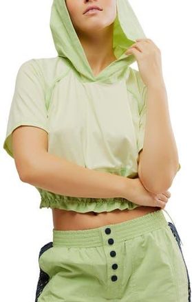 Free People On the Move Hoodie in Lemon Grass at Nordstrom Rack, Size X-Large