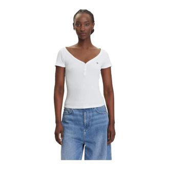 Tommy Jeans Donna, Top, Bianco, S, new