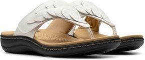 Clarks Laurieann Palm Sandal in Off White Leather at Nordstrom Rack, Size 6.5