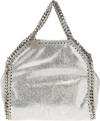 Stella McCartney Silver Micro Falabella shopping bag