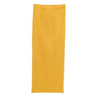 Issey Miyake Dames, Rokken, Geel, Maat: XL Poliester