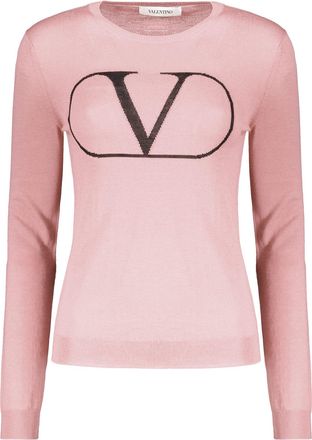 Valentino Garavani Long Sleeve Crew-neck Sweater