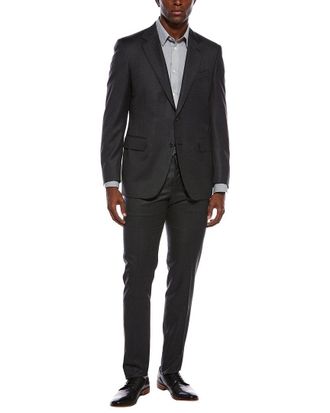 Canali 2pc Wool Suit with Flat Front Pant