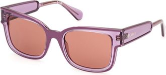 Max & Co. MO0098 81E Womens Sunglasses Purple Size 53