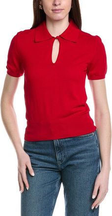 Frame Denim The Keyhole Polo Top