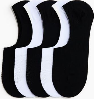 H&M 5-pack Sports Socks With Drymove in Black/white at Nordstrom, Size 10