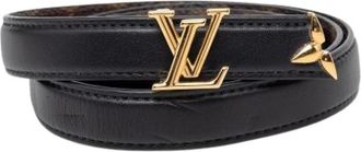Louis Vuitton Pre-owned Canvas belts - female - Louis Vuitton Vintage - Vintage Belts - Black - ONE SIZE - Pre-owned