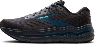 Brooks Mens Ghost Max 2 Running Shoes In Ebony/cockatoo/blue Sapphire