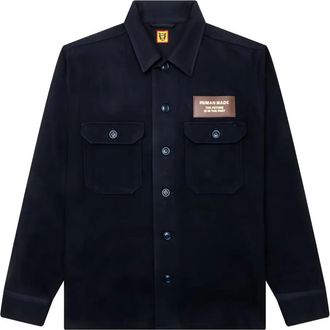 Human Made Giacca-camicia con logo - Nero