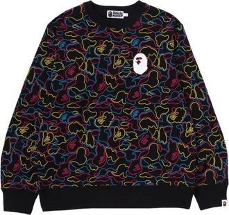 A Bathing Ape Neon Camo Crewneck Sweatshirt Multicolor 1L30-113-008-MUTL