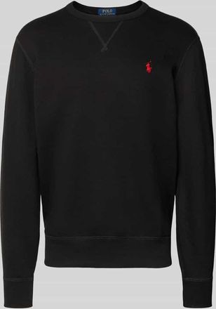 Polo Ralph Lauren Sweatshirt mit Label-Stitching in Black, Größe XXL