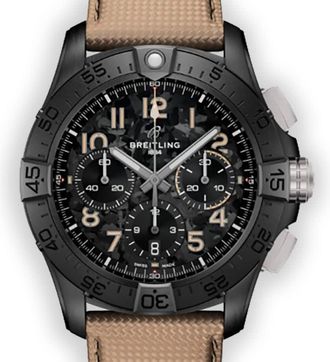Breitling Avenger Chronograph Automatic Chronometer Black Dial Mens Watch SB0146101B1X1