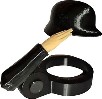 OEM Tap&oacute;n Para Botella De Cerveza, Dise&ntilde;o De Saludo Militar, Funci&oacute;n Antipolvo, Negro, 2 Unidades - C