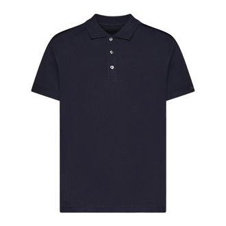 Fay Polo Shirts, male, Blue, Size: 3XL Cotton Jersey Polo