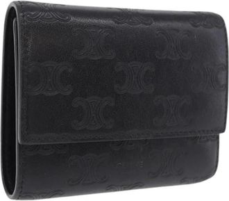 Celine Pre-owned Vintage Portemonnee - Dames - Vintage Accessoires - Zwart - ONE Size - Leer - Vintage