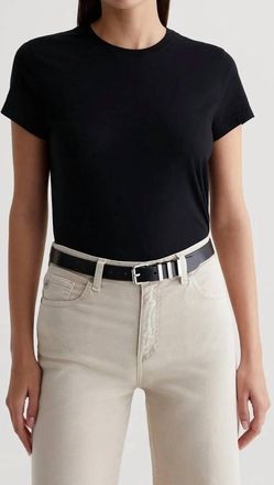 AG - Adriano Goldschmied Ena Crew Shirt In True Black