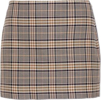 Anine Bing Tierra Rok - Dames - Korte rokken - Beige - XS - Katoen - Rokken