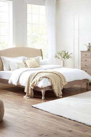 Julian Bowen Camille French Style Bed in Beige | Size: King