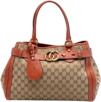 Gucci Pre-owned Handbags, female, Beige, Size: ONE SIZE Pre-owned The Running Tote